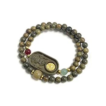 Jinghua Record Green Sandalwood Bracelets Unisex