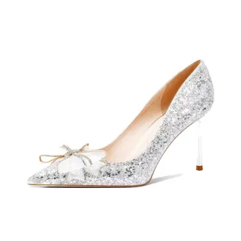 RoseDoris High Heels Women's Silver, Champagne