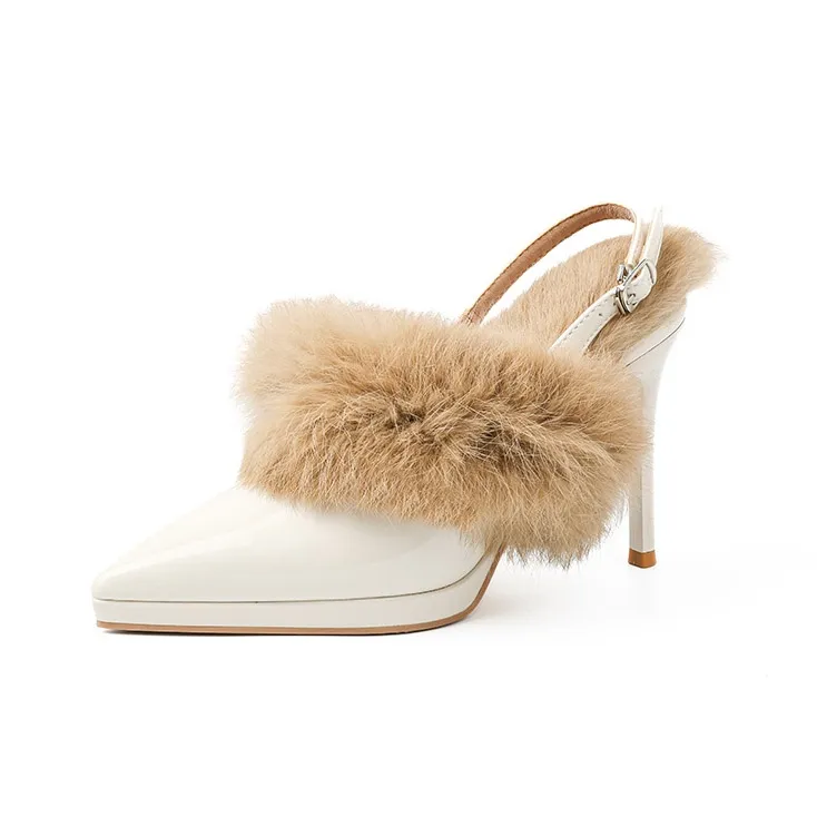 YAFEI XUANYU Slim Heel High Heels 10CM Women's-5