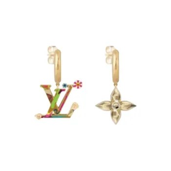 LOUIS VUITTON Lv X Tm Superflat Earrings