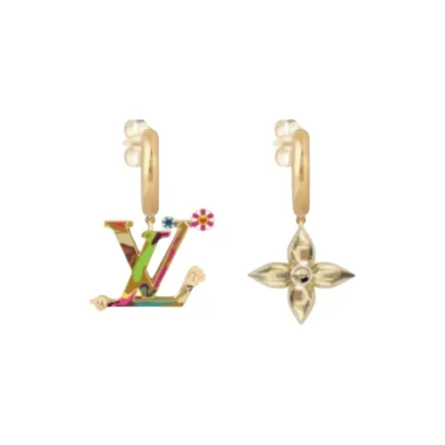 LOUIS VUITTON Lv X Tm Superflat Earrings
