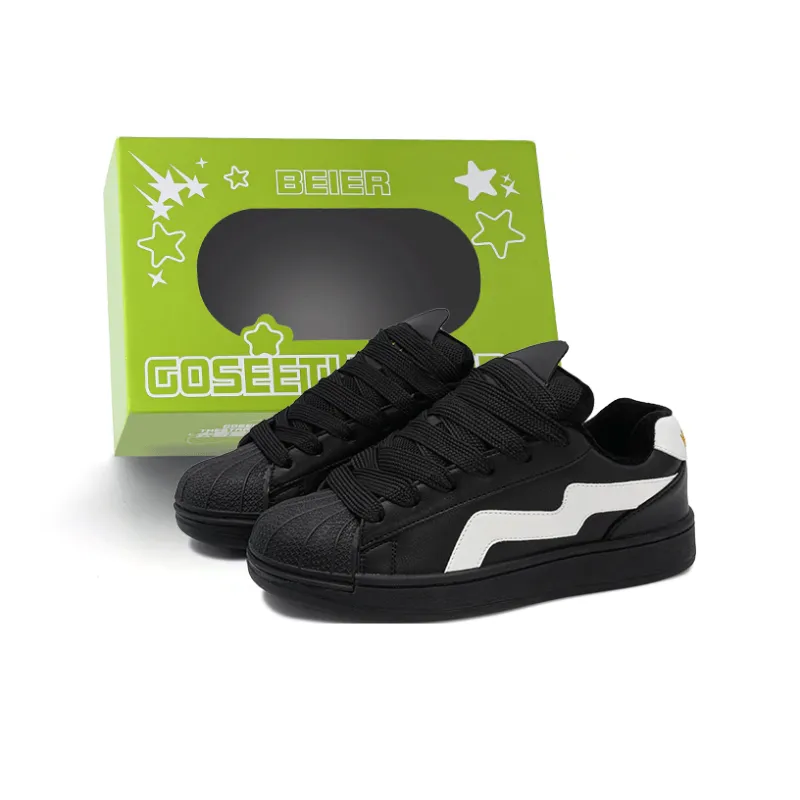 BEIER Couple Versatile Shell Head Low-Top Skateboard Shoes Unisex-179