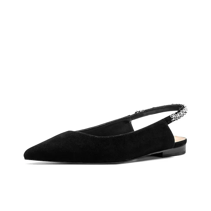 JOOC Slim Heel High Heels 7cm Women's Black-9