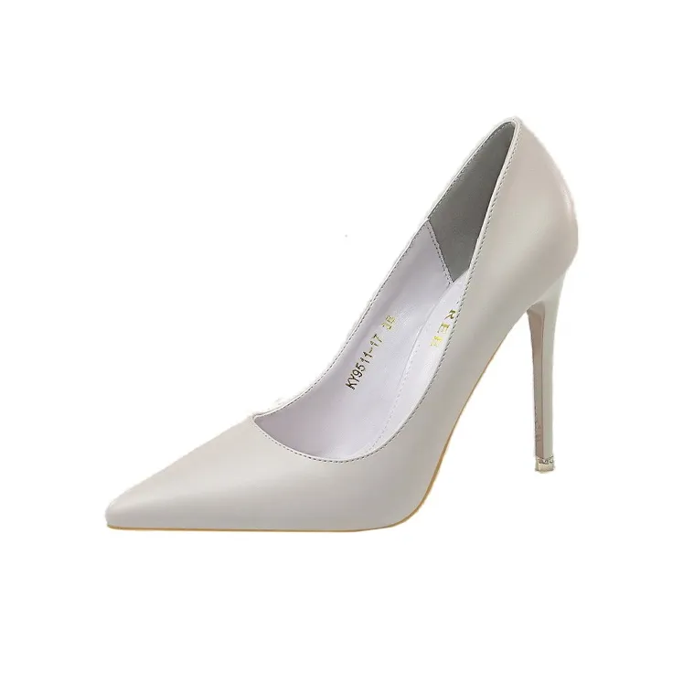 BIGTREE High Heels Women's Black/White/Pink/Gray-7