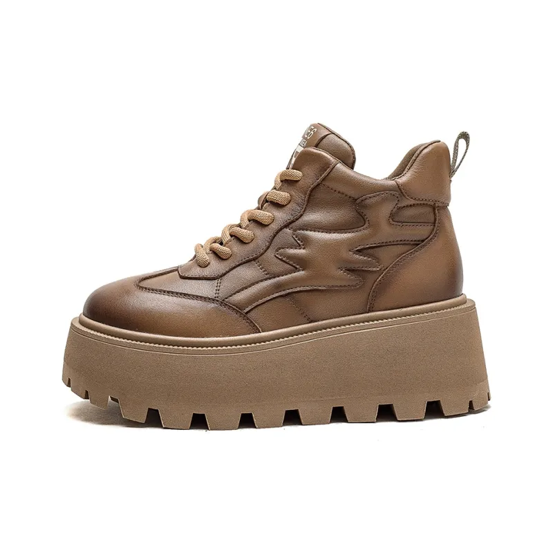 MATA Ankle Boots Women's Khaki/Brown/Black-4