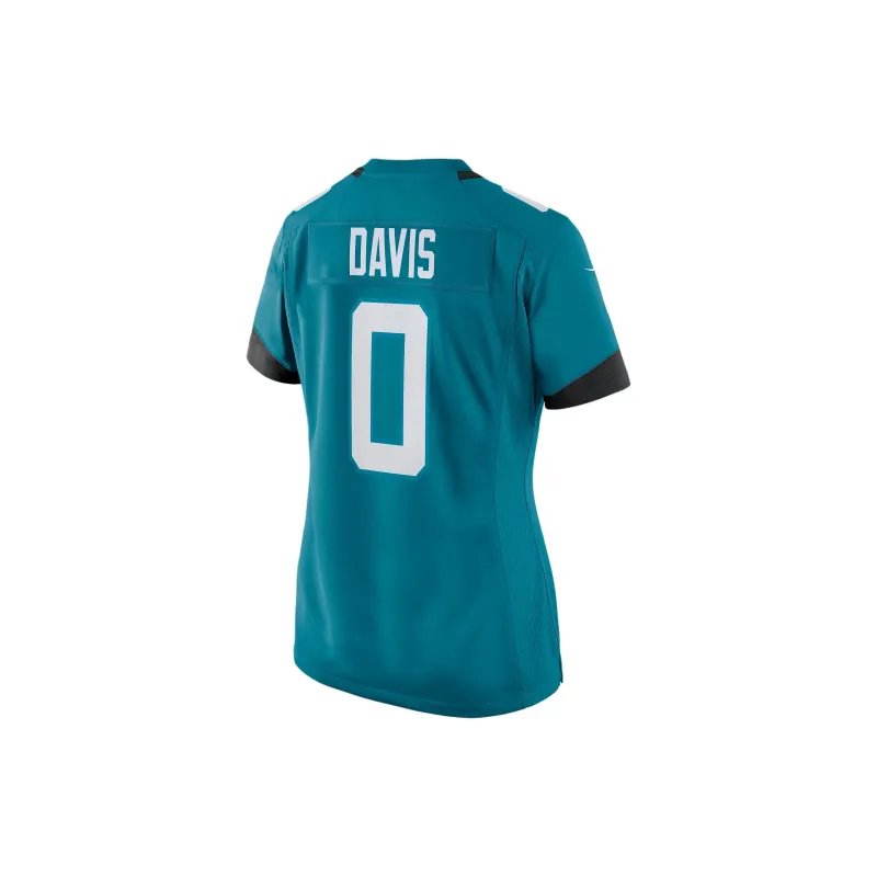 Nike NFL FW24 Gabe Davis Jacksonville Jaguars Rugby Jerseys Women's Teal-1