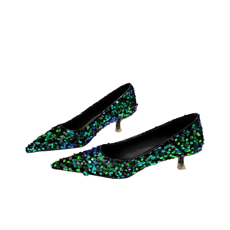QITUMAUL Slim Heel High Heels 4.5cm Women's-11