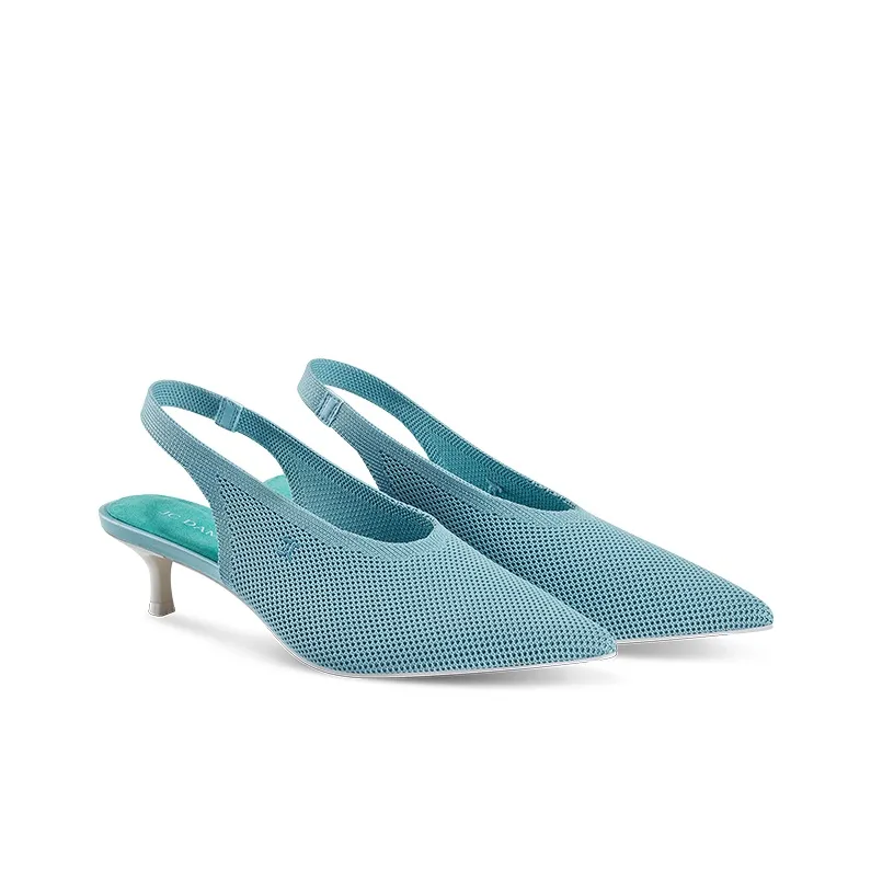 JC DAMO Flared Heel High Heels Women's-7