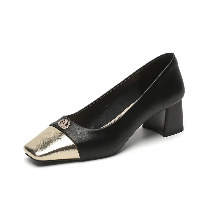 DAPHNE Chunky Heel High Heels 5cm Women's-1