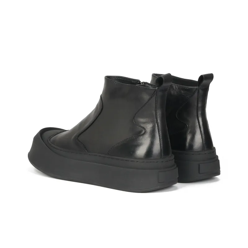 Thai points Ankle Boots Men Black-4