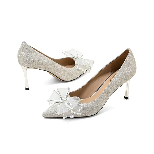 COMELY Slim Heel High Heels 7.5cm Women's-8