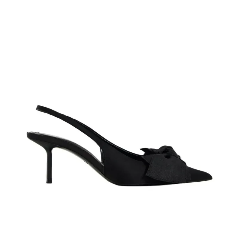 ZARA Slim Heel High Heels 8cm Women's Black-1