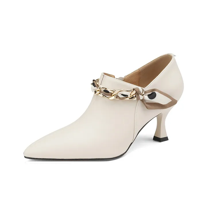 Bai Shiting Slim Heel High Heels 6.5cm Women's-1