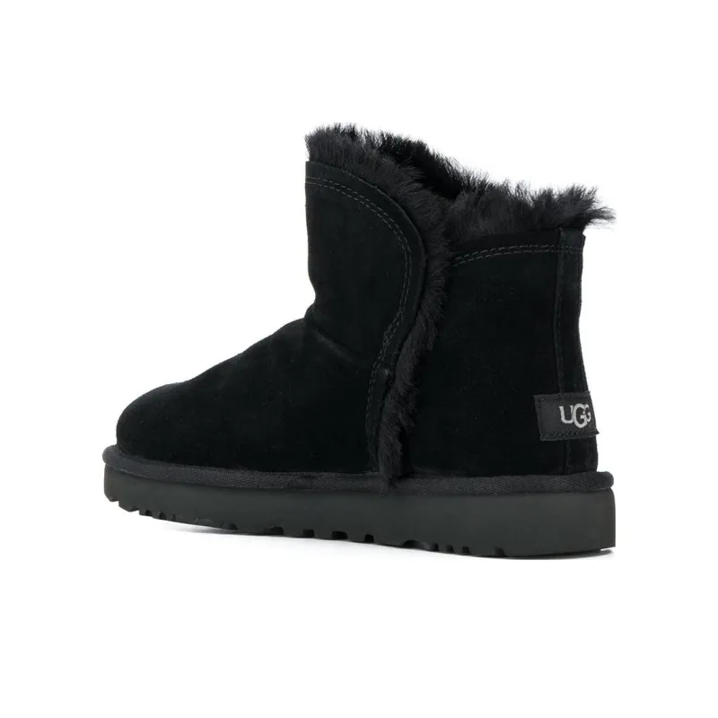 UGG Classic Mini Fluff High low Boot 'Black' Women's-3