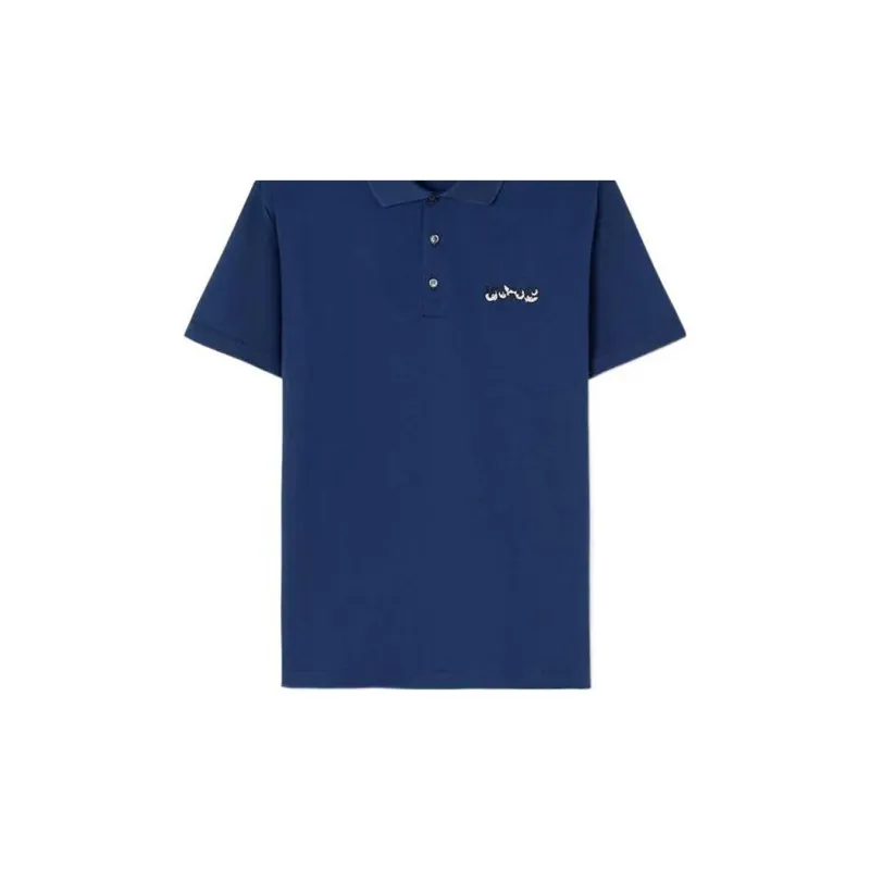 VERSACE FW22 Polo Shirt Men's Blue-5