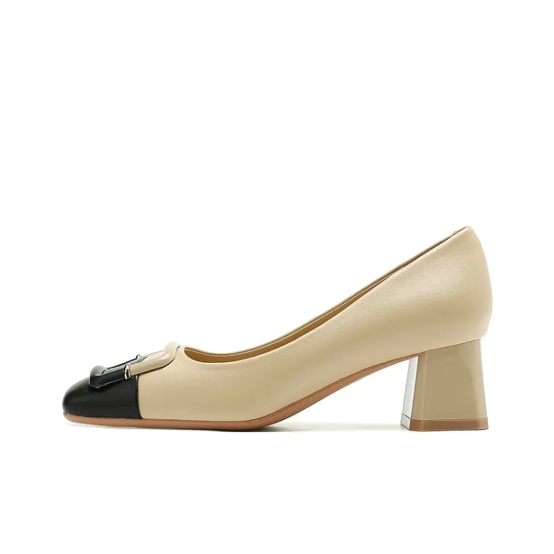 Zubumei Chunky Heel High Heels 5CM Women's-7