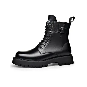 ZUWUDONG Crew Martin Boot Men's Black