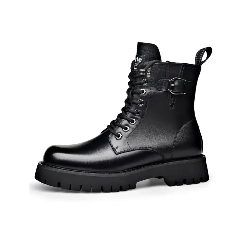 ZUWUDONG Crew Martin Boot Men's Black