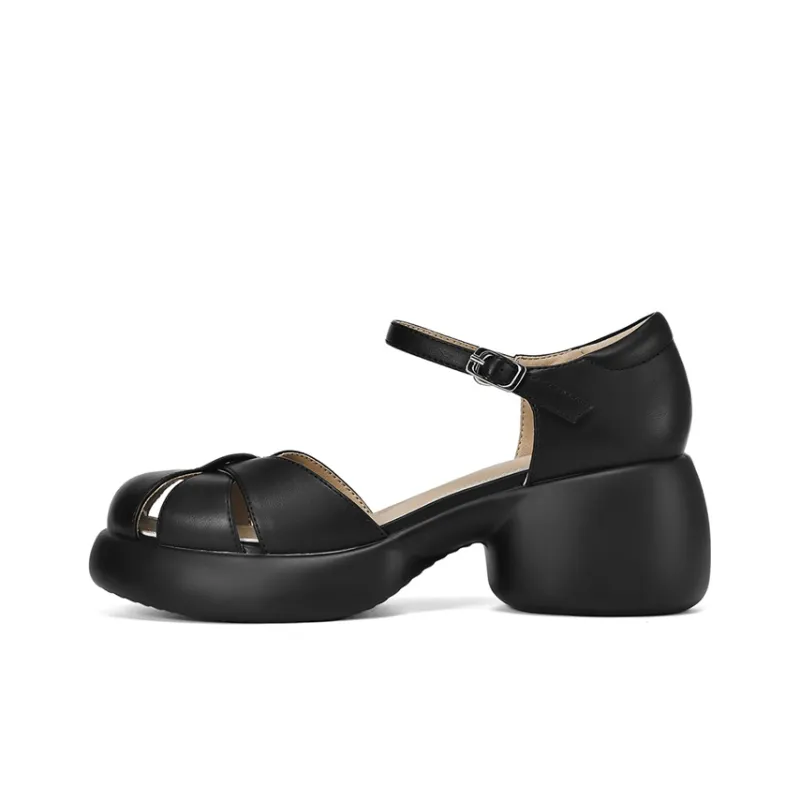 DAPHNE Chunky Heel High Heels 6.5cm Women's-0