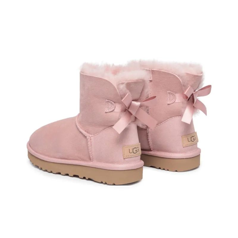 UGG Mini Baley Bow Ii Snow Boots Pink Women's-2