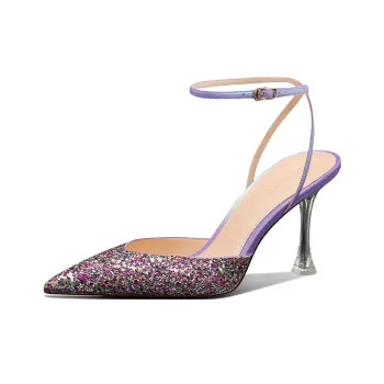 Miss Left High Heels Women's Dazzling Purple/Dazzling Gold/Dazzling Green