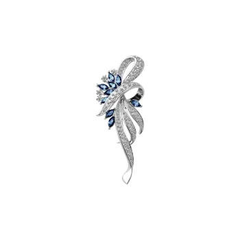 VIOLET Alloy Brooches Women's Silver