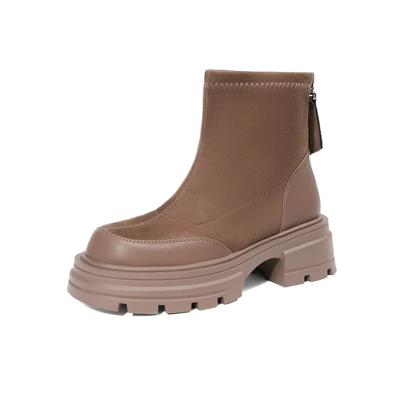EBLAN Ankle Boots Women's Caramel-1