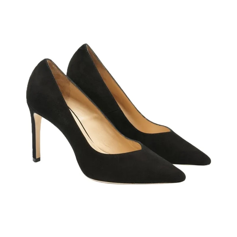 Sandro Slim Heel High Heels 9.5cm Women's Black-2