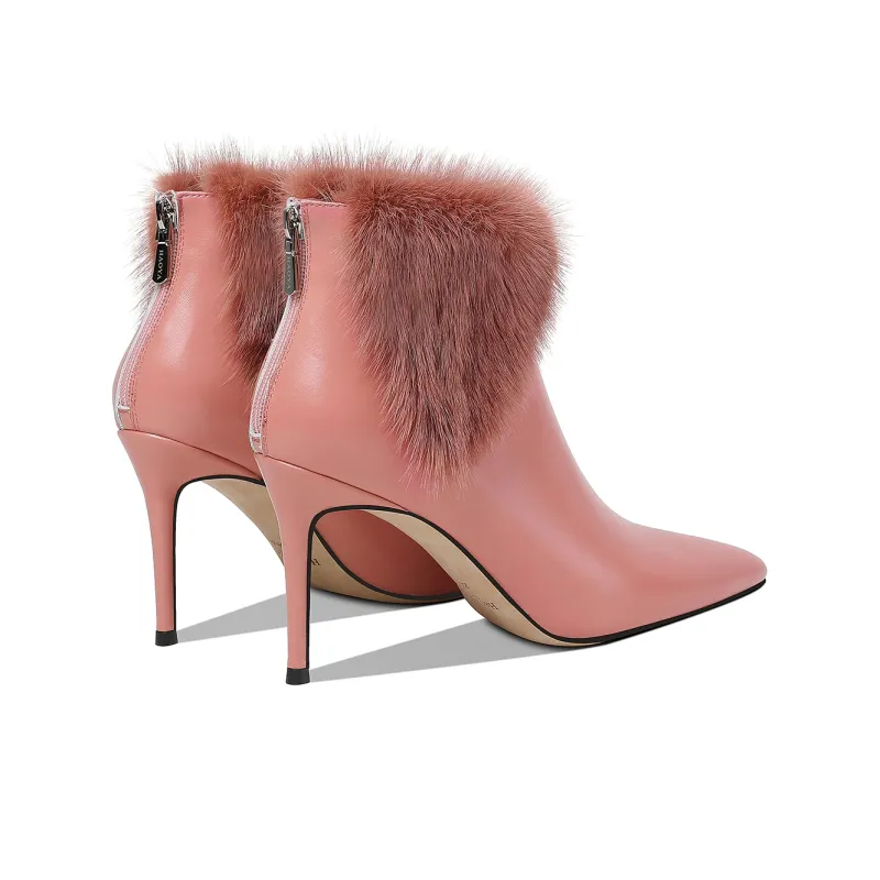 HAOYASENNU Ankle Boots 9cm Women's-7