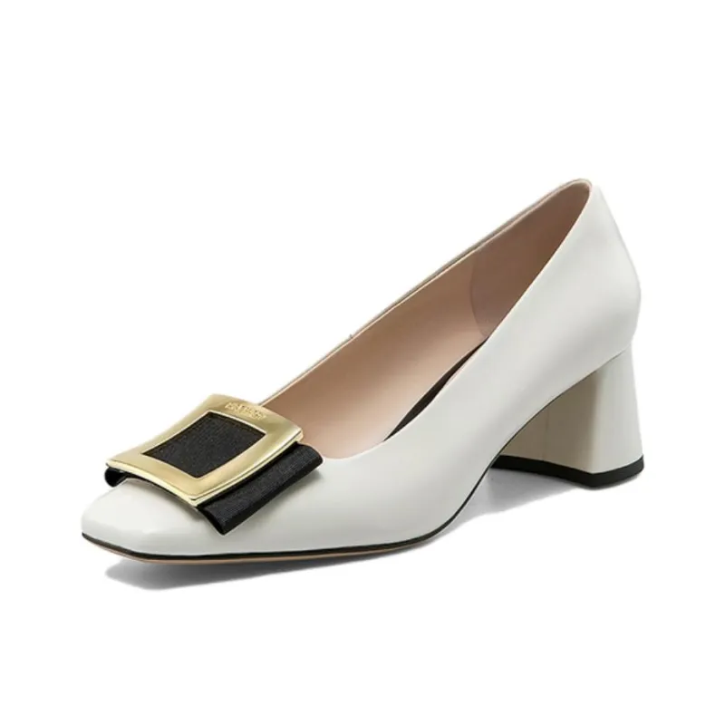 NINE WEST Chunky Heel High Heels 4.5cm Women's-6