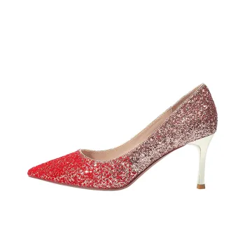DAPHNE Slim Heel High Heels Women's Red