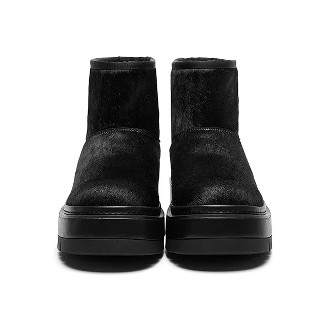 CHERYKALLY Warm Wear Resistant Height Increasing Short Snow Boots Women's-10