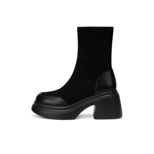 OMS Ankle Boots Women's Black/Brown