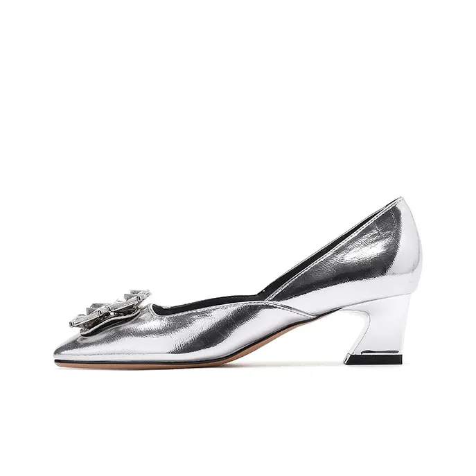 Zubumei Chunky Heel High Heels 4cm Women's-0