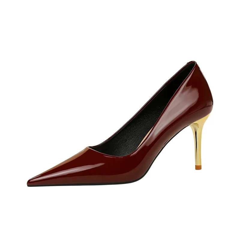 QITUMAUL Slim Heel High Heels Women's-1