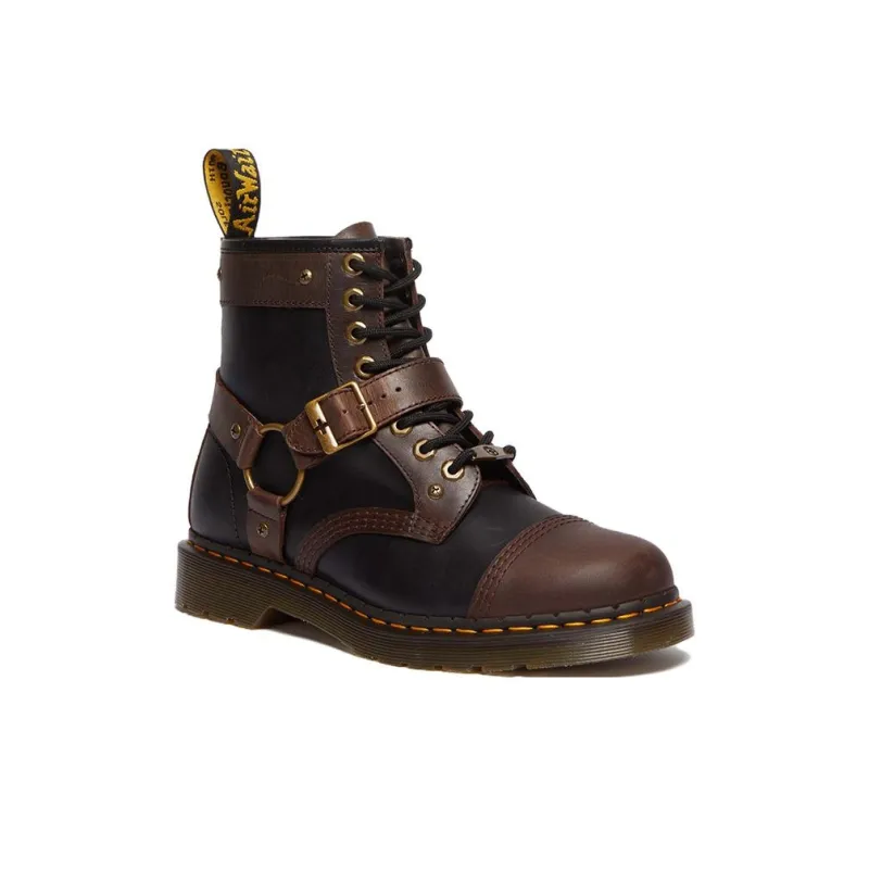 WARNER BROS. x Dr.Martens 1460 HARNESS WB100 Short Martin Boot 3cm Men's Brown Black-1