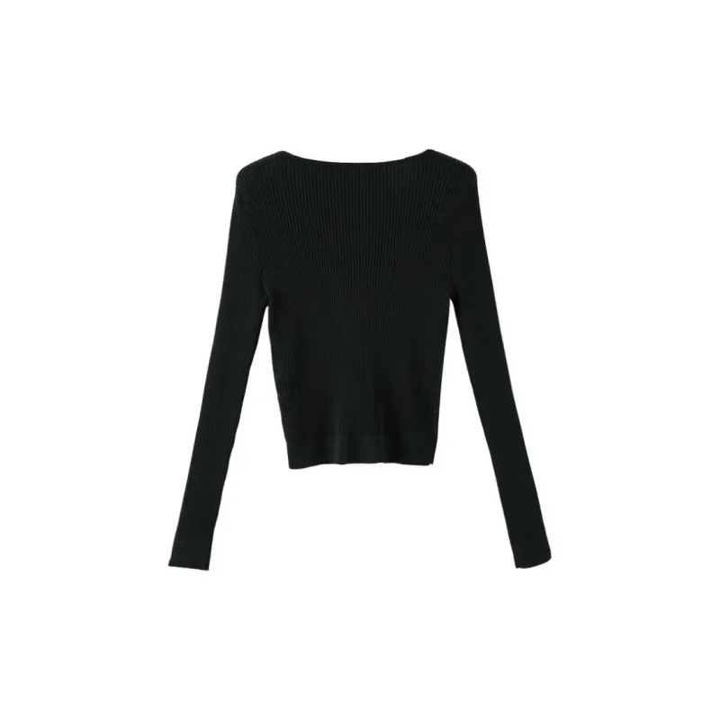 Late White Knitwear Women's Black-1