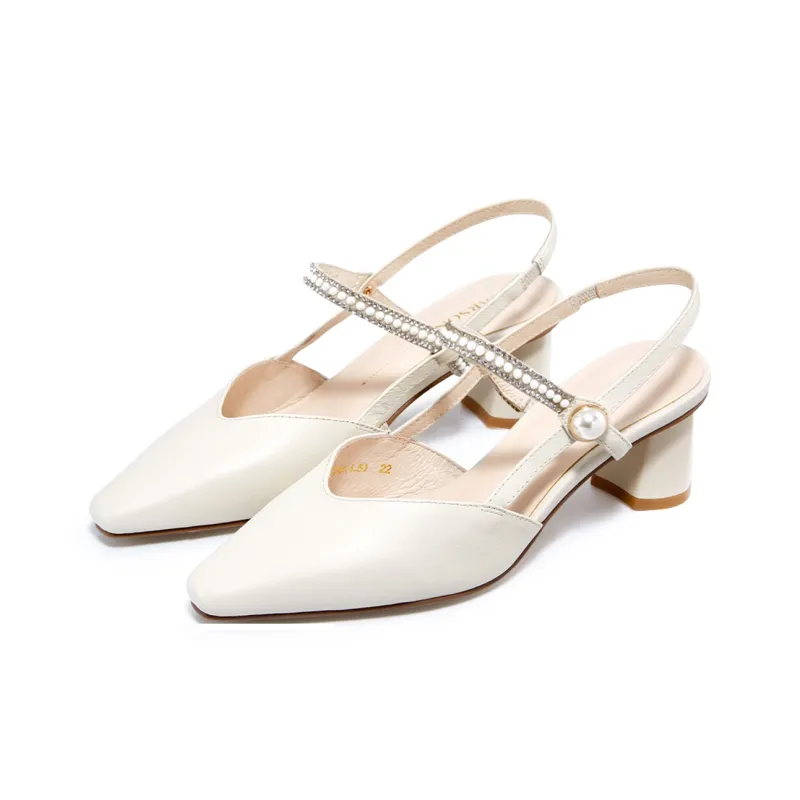 HARSON Block Heel High Heels 5.2cm Women's-2
