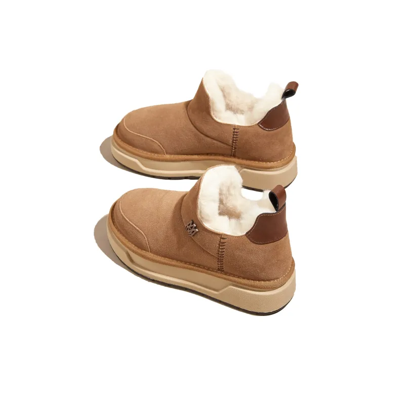 SNOWELF Warm Wear-Resistant Slip-Resistant Short Snow Boots Women's-2
