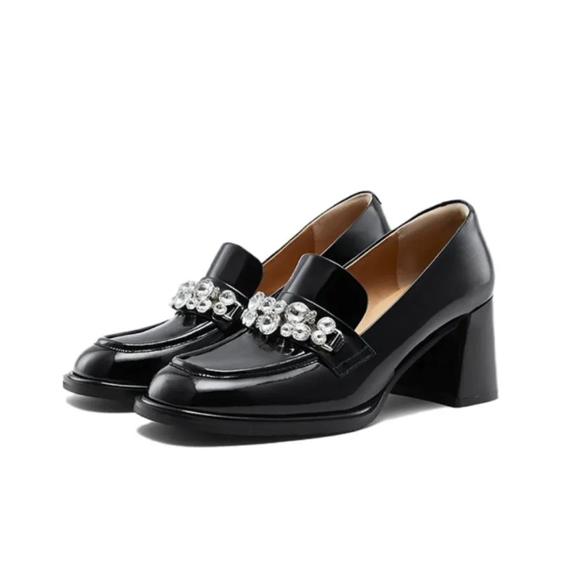 NINE WEST Chunky Heel High Heels 7cm Women's-3