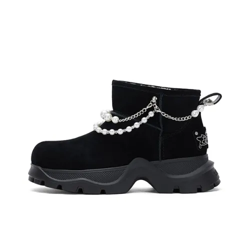 SUGARSU 24 New Fall And Winter Snow Boots-Warm Thickened Fleece-Lined Outdoor Casual Height Increasing Insulated Shoes