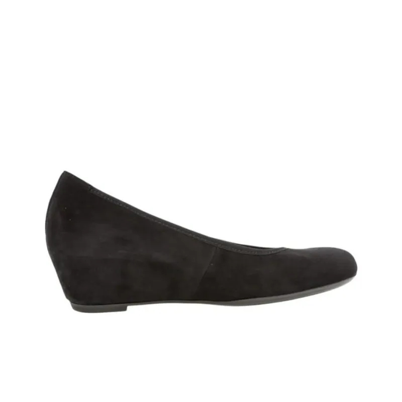 Gabor Wedge Heel High Heels 4cm Women's Black-1