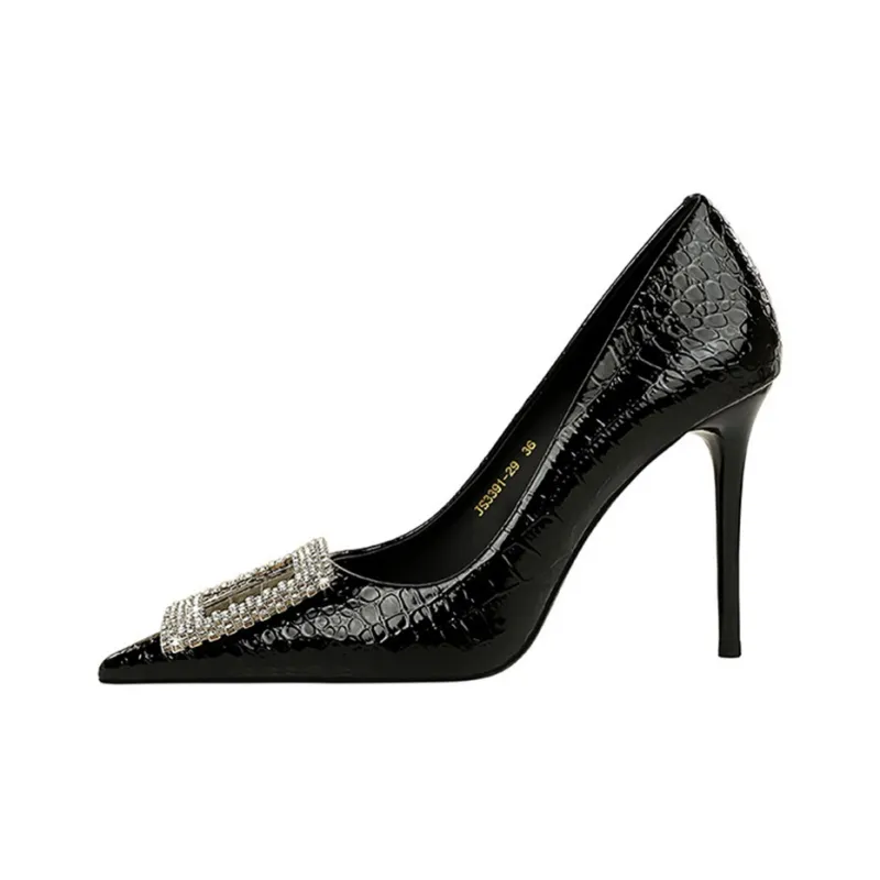 QITUMAUL Slim Heel High Heels Women's-0