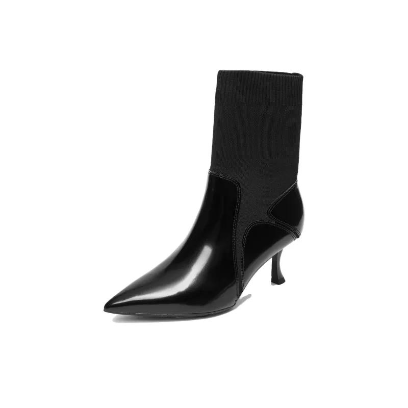 Staccato Ankle Boots 6.5cm Women's White-5