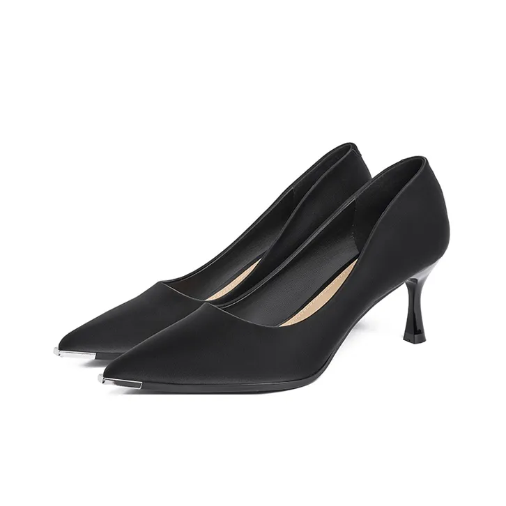 JOSINY Commute Pointed Toe Dress Shoes Unlined Work Shoes Slim Heel High Heels 6.5cm Women's-2