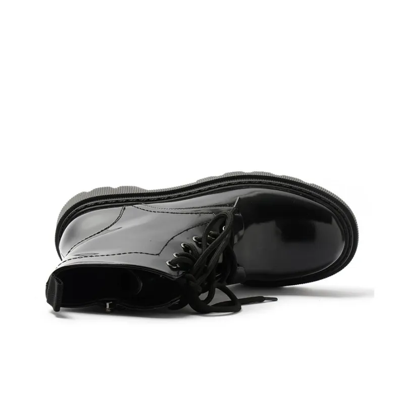 STEVE MADDEN Martin Boots Women's Ecru/Black-6