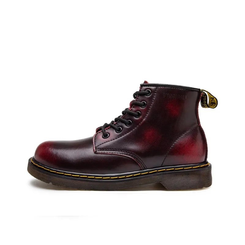 Eminu Martin Boots Unisex Brown/Burgundy-25