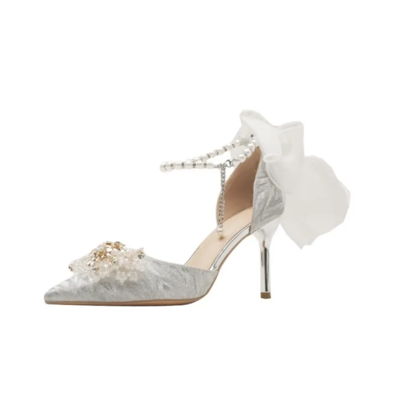 HKCP Slim Heel High Heels 8cm Women's-0