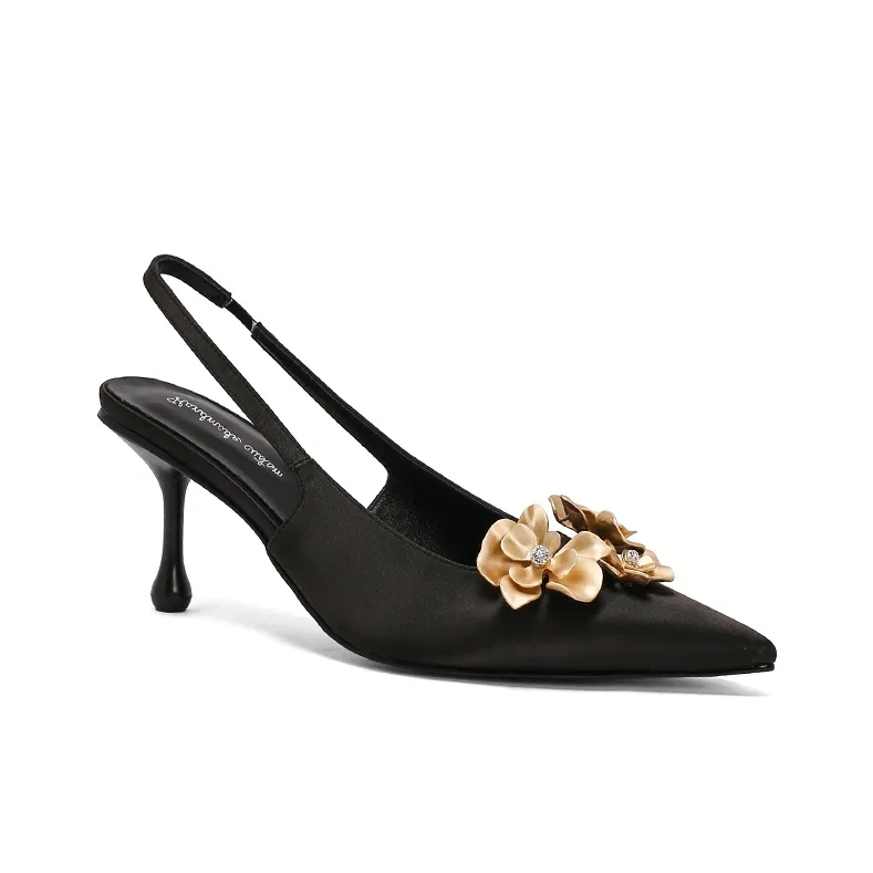 Echo&yolo Chunky Heel High Heels 7cm Women's-8