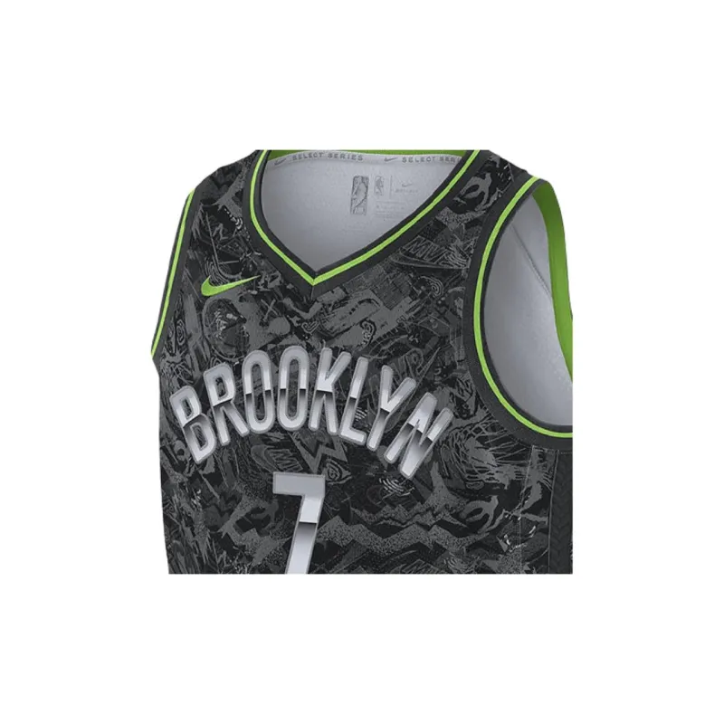 Nike X NBA Basketball Jerseys Men Black Gray Color-4